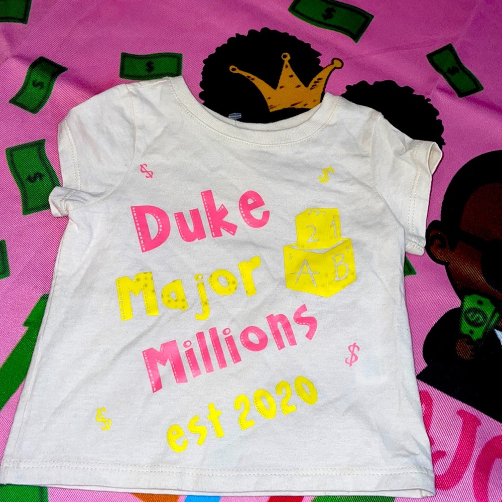 Duke major millions baby shirt